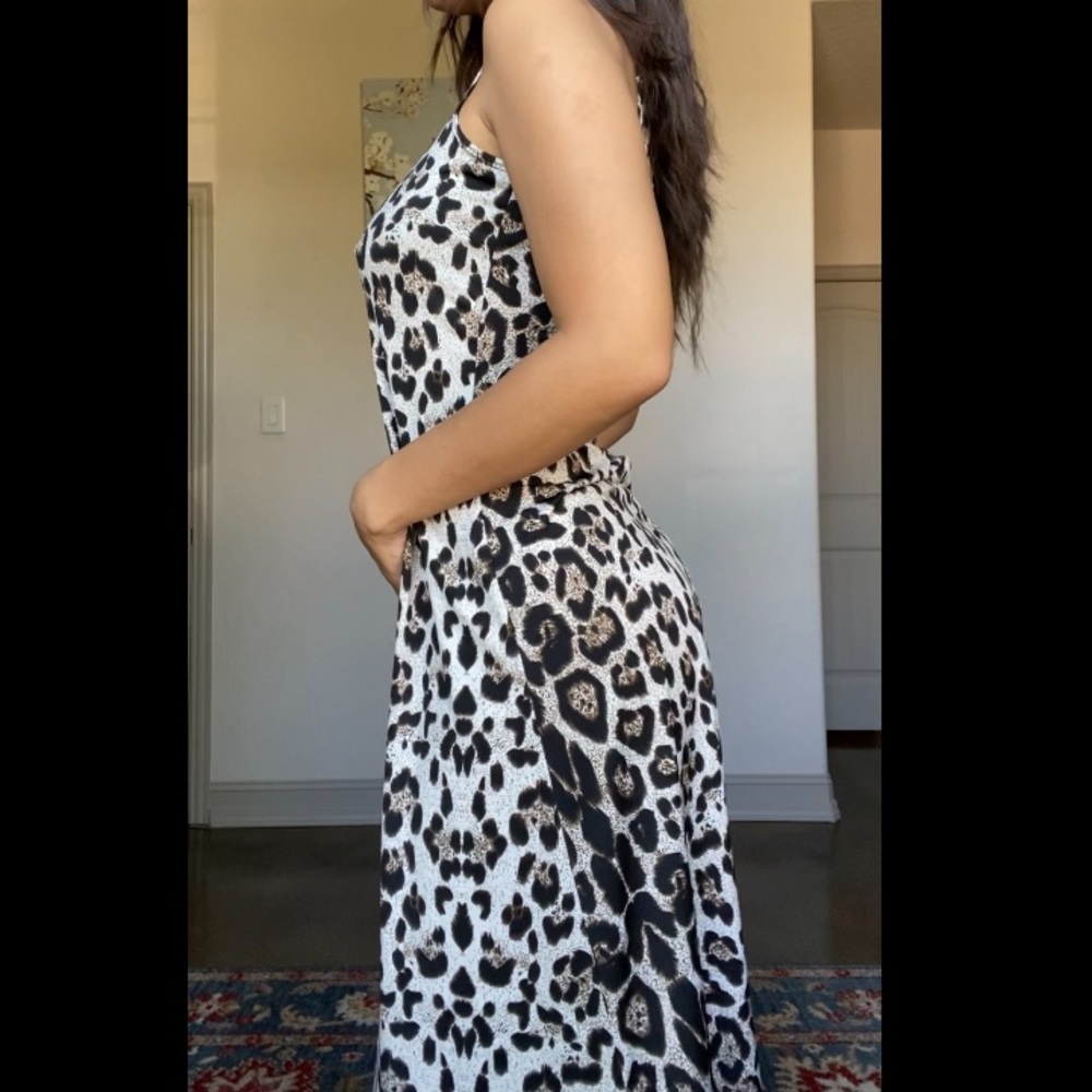 MSK Cheetah Print Maxi Dress